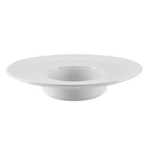 Wide Rim Pasta Bowl 5 Oz. 9"Dia. X 1-3/4"H, Porcelain, White, Pack of 4